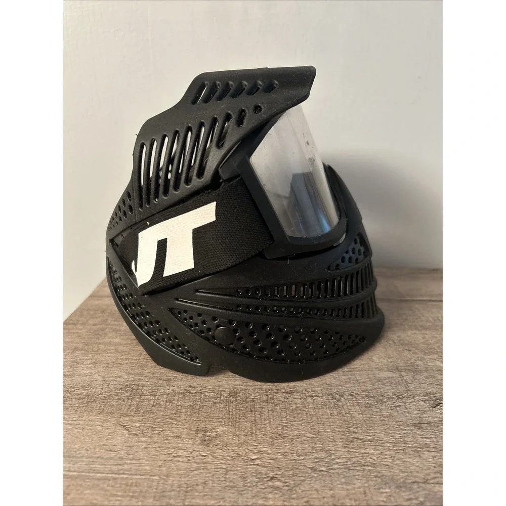 JT ProFlex Paintball Full Face Mask Goggles, Black Pre-Owned